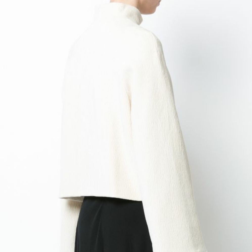 Rosetta Getty Crop Chenille Jacket Sz 2 - Picture 3 of 6